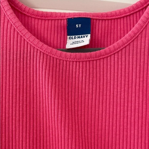 Old Navy Girls' Light Pink & Fuchsia Ribbed Long-Sleeve Dresses - Picture 7 of 13